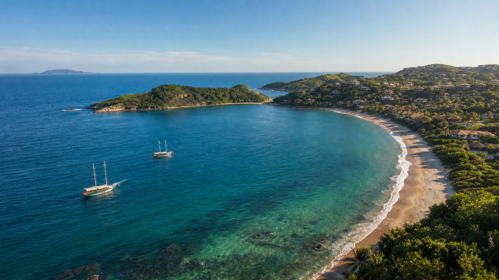 Barcos y playas en Búzios cerca de Río de Janeiro