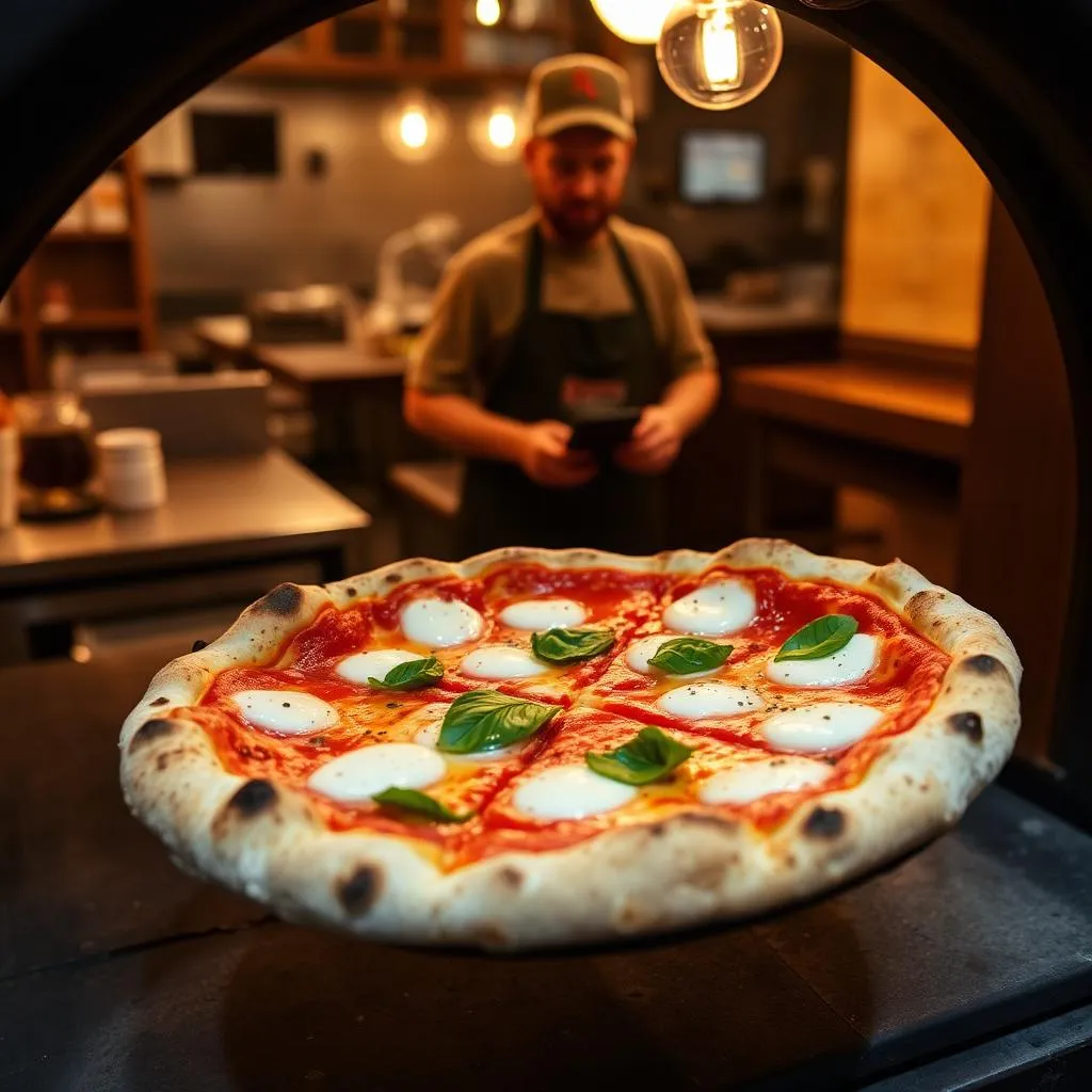 Wood-fired Neapolitan pizza in a Rio de Janeiro pizzeria